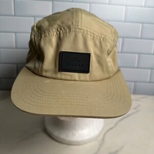 Tillak Cap Unisex One Size Nylon 5-Panel Adjustable Strap Tan Logo Patch Outdoor